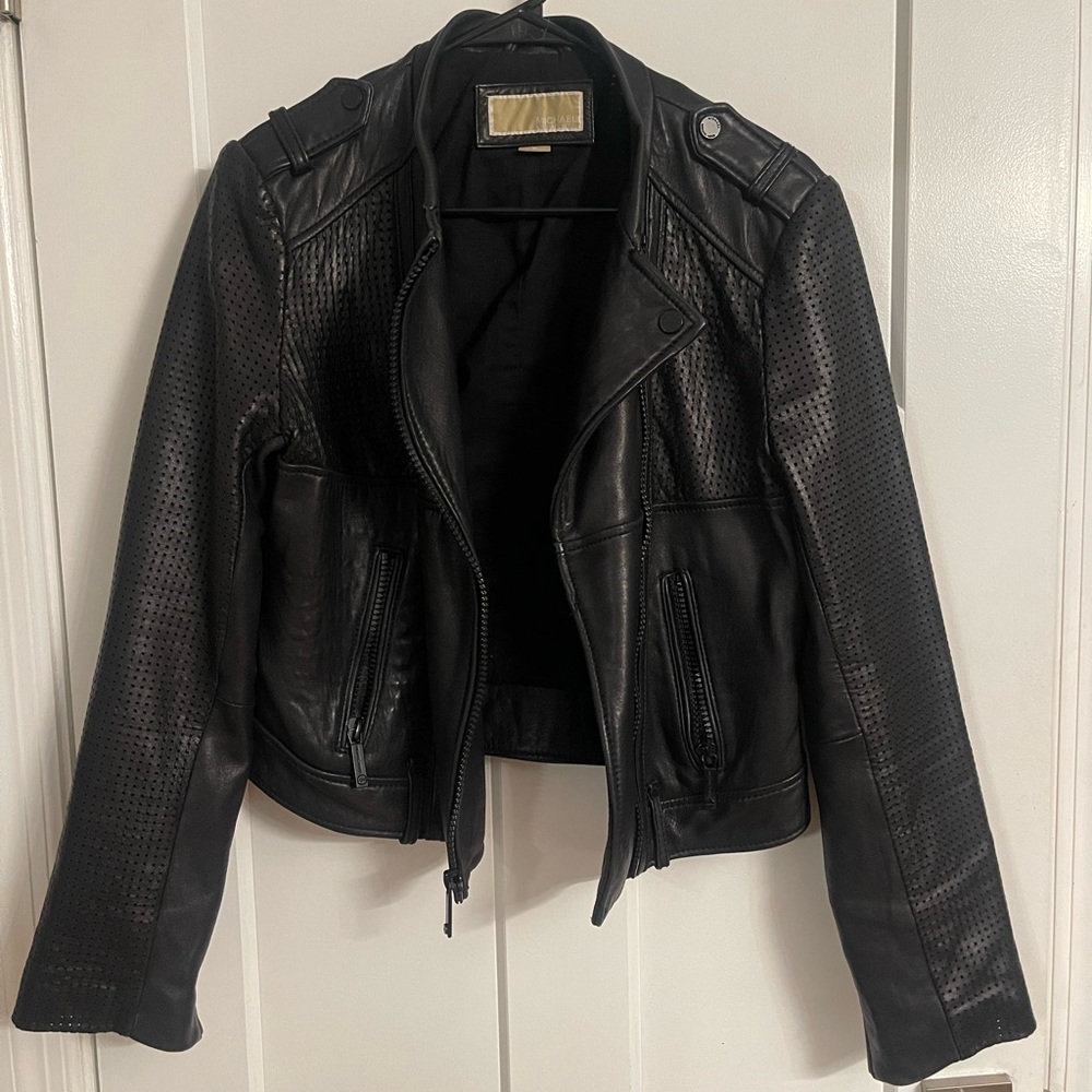 Michael Kors Moto Jacket Authentic  100% leather